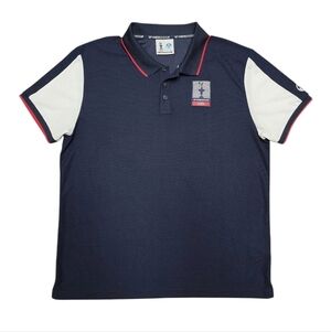 North Sails x Prada 36th Americas Cup Polo Shirt Blue Navy Mens Size L